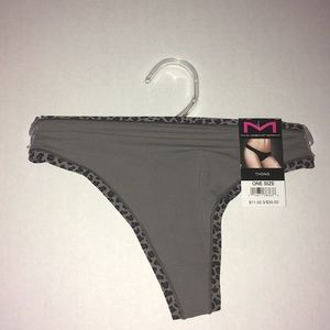 Thongs By Maidenform One Size Gray color